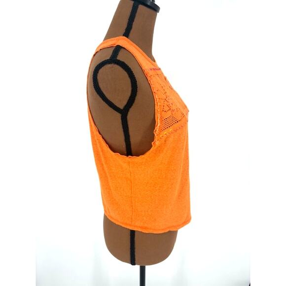 We The Free Babydoll Embroidered Swing Tank in Orange – XS - Picture 3 of 6